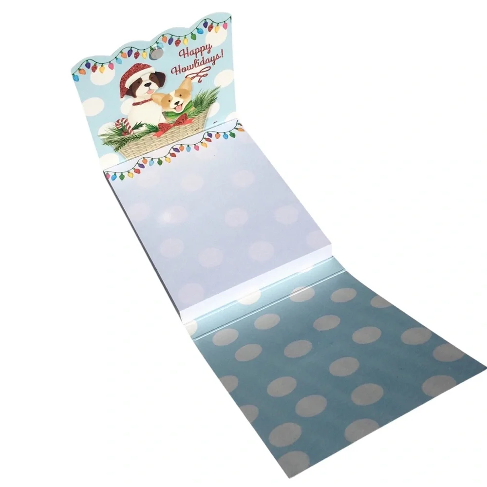 Molly & Rex Embellished Mini Dog Pocket Notepad ~ Happy Howlidays (61593)